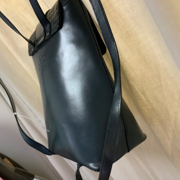 NWOT Italian signed backpack leather bag main image 14